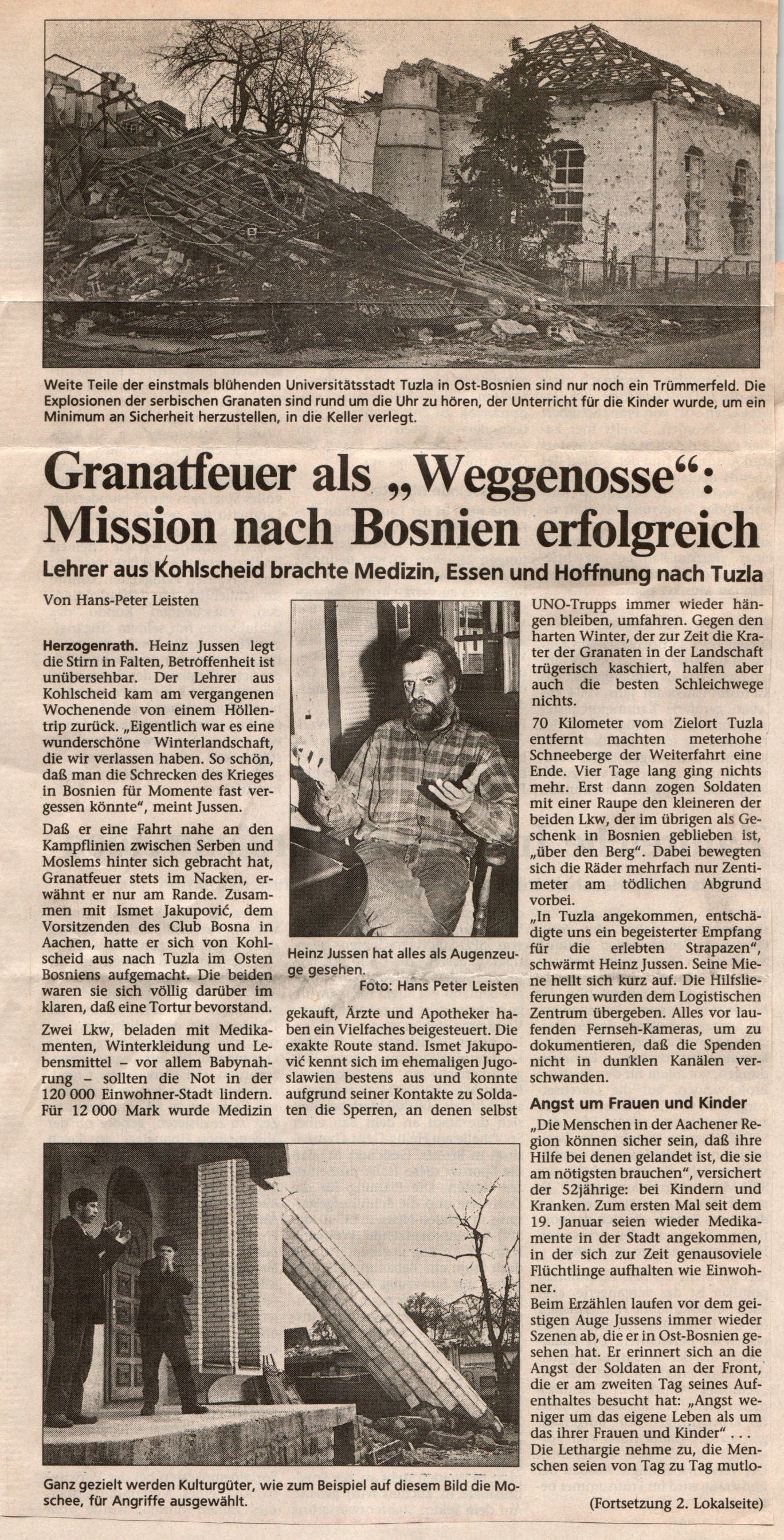 Aachener Zeitung, 04.03.1993 